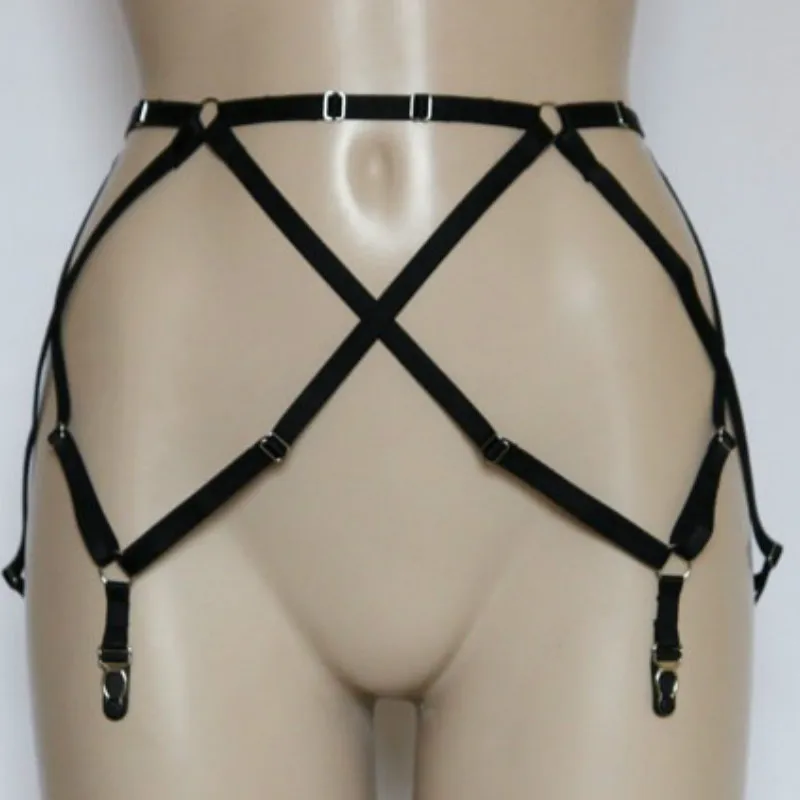 Горячая Распродажа пастельный Готический женский чулок пояс на подтяжках троица