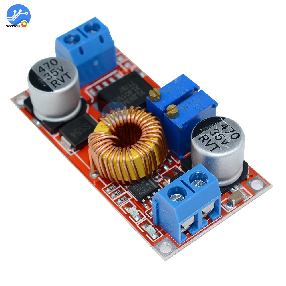 2 шт. XL4015 5A DC В CC CV литиевая батарея понижающая плата для зарядки светодиодный
