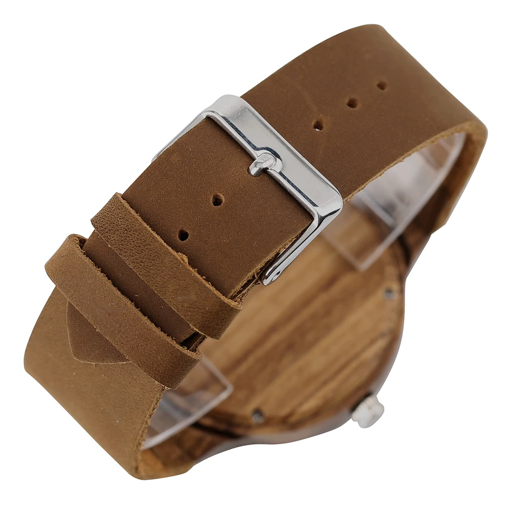 

Casual Nature Wood Bamboo Genuine Leather Band Strap Wrist Watch Sport Novel Creative Men Women Analog Relogio Masculino Gift