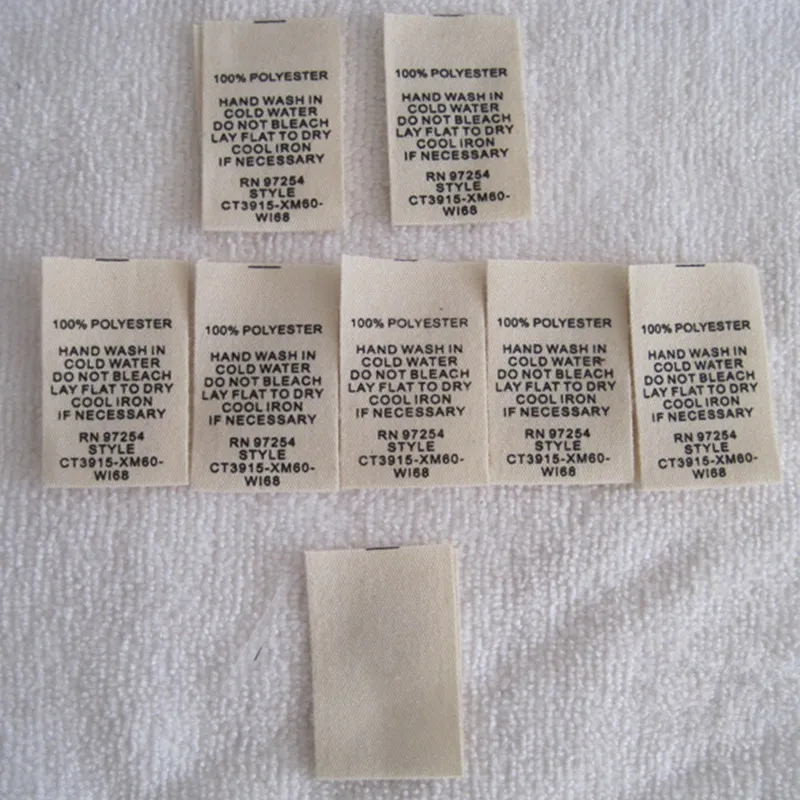 Ярлыки хлопковые бежевые для детской одежды 4 х5 см 1000 шт. | Дом и сад