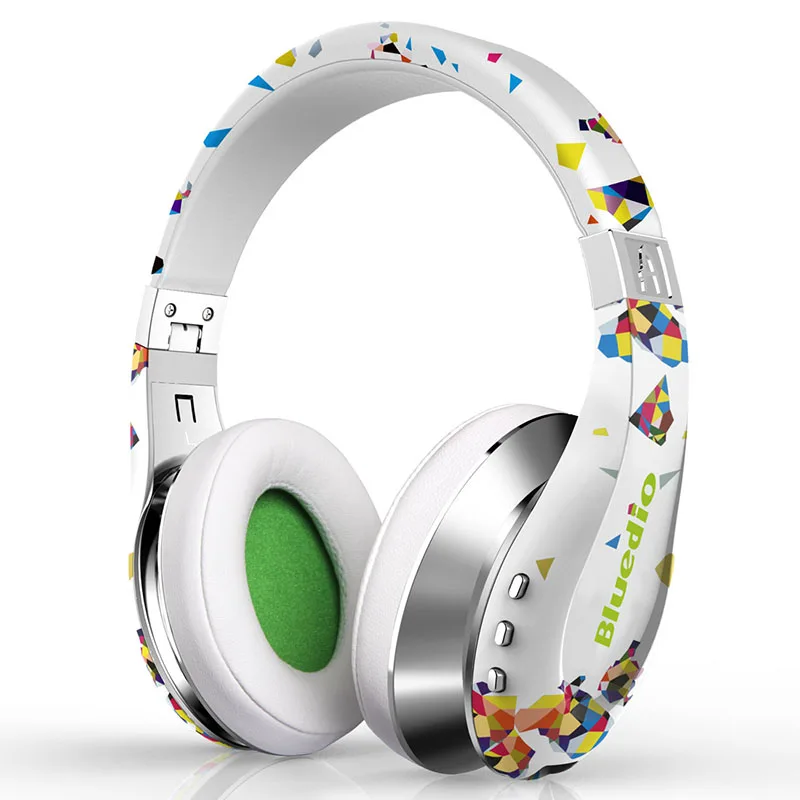 Bluedio A( Воздуха) Bluetooth-гарнитура /беспроводные наушники/ Bluetooth 4,1/растягиваемое регулируемое оголовье/аудиовыход/аудиовход - Цвет: white