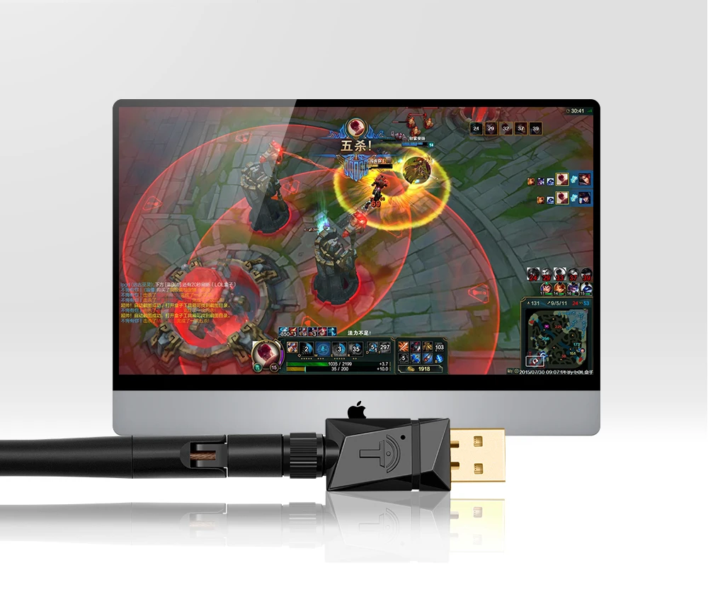Rocketek 600 Мбит Dual Band Беспроводной USB Wi-Fi Dongle адаптер, с 802.11n/g/b Телевизионные антенны Wirless сети lan карты 802.11a/G/N/AC