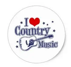 1 5 дюймовый Классический круглый стикер с надписью I Love кантри|sticker round|stickers