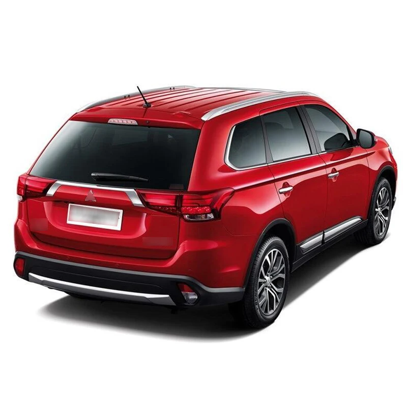 

Car Accessories Interior Stainless Steel 1PCS Rear Outer Bumper Protector Plate Cover For Mitsubishi Outlander 2016 Car Styling