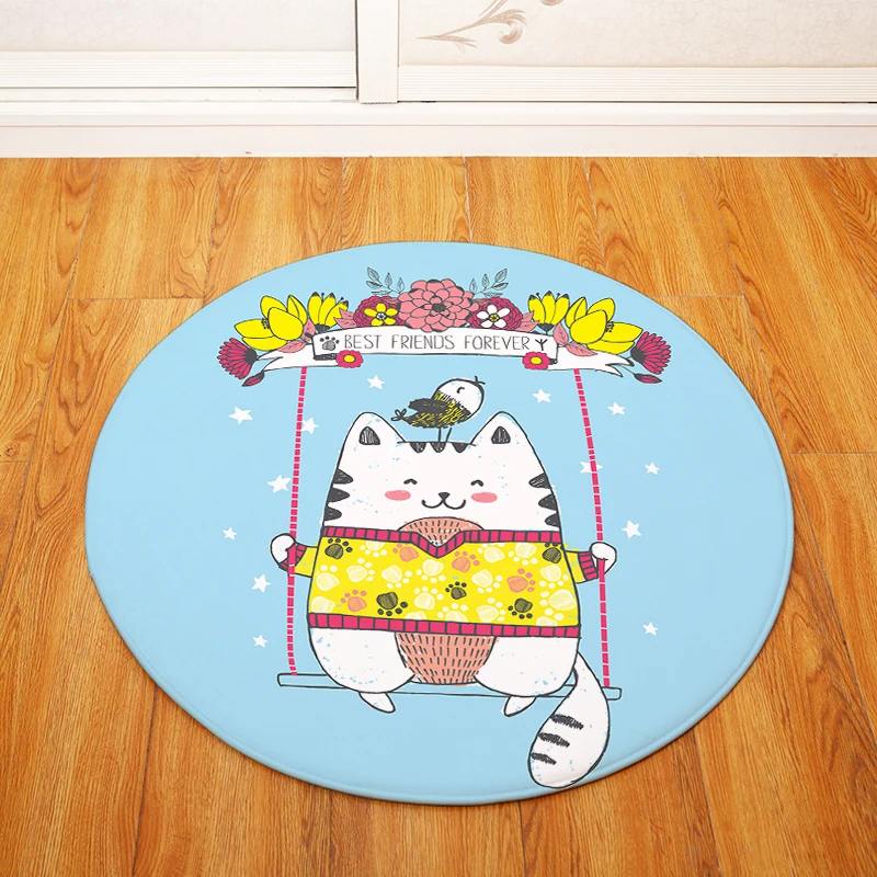 Круглый ковер для кошек детский игровой тент гимнастический коврик спальни