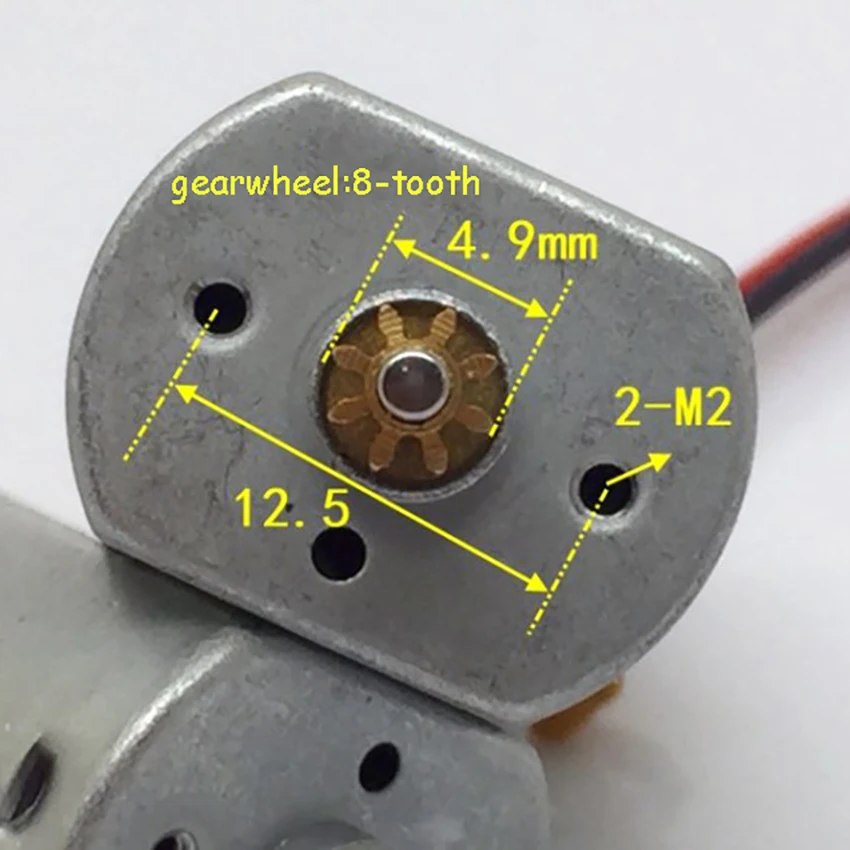 DC3-7.2V 14300-24000 об/мин модель самолета 180 мотор углеродная щетка высокая скорость большой крутящий момент микро мотор с охлаждающим отверстием