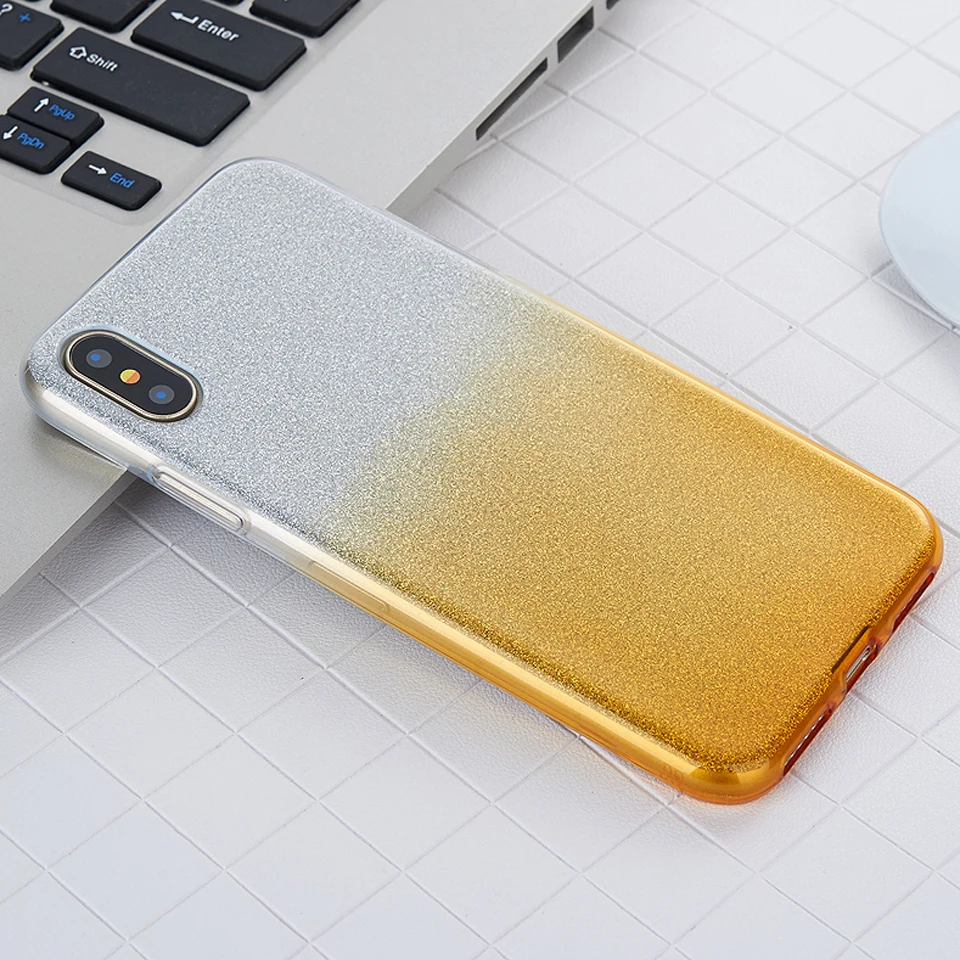 Блестящий 2 в 1 Радужный ТПУ чехол для iphone X 6 6s 7 8 Plus LG G5 G6 G7 V10 V20 V30 K8 K10 2017 Q6 Q8