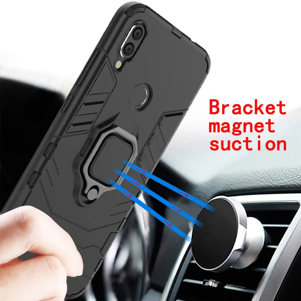 Магнитный чехол держатель Redmi Note 7 глобальная версия Жесткий противоударный для
