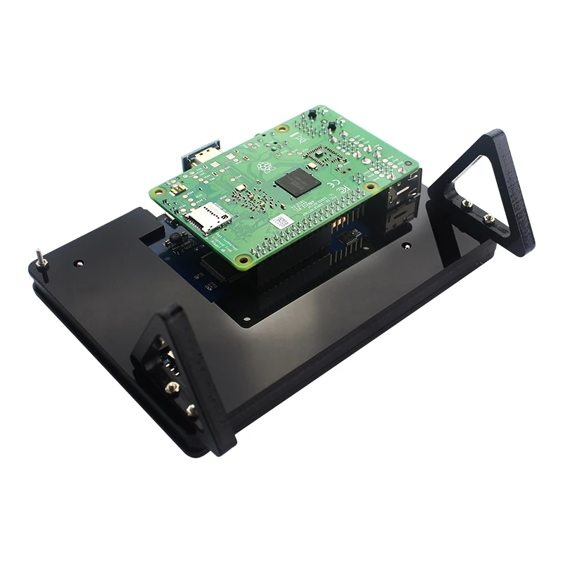 Raspberry Pi 3 Model B + акриловый держатель белый/черный только для 5 дюймового дисплея