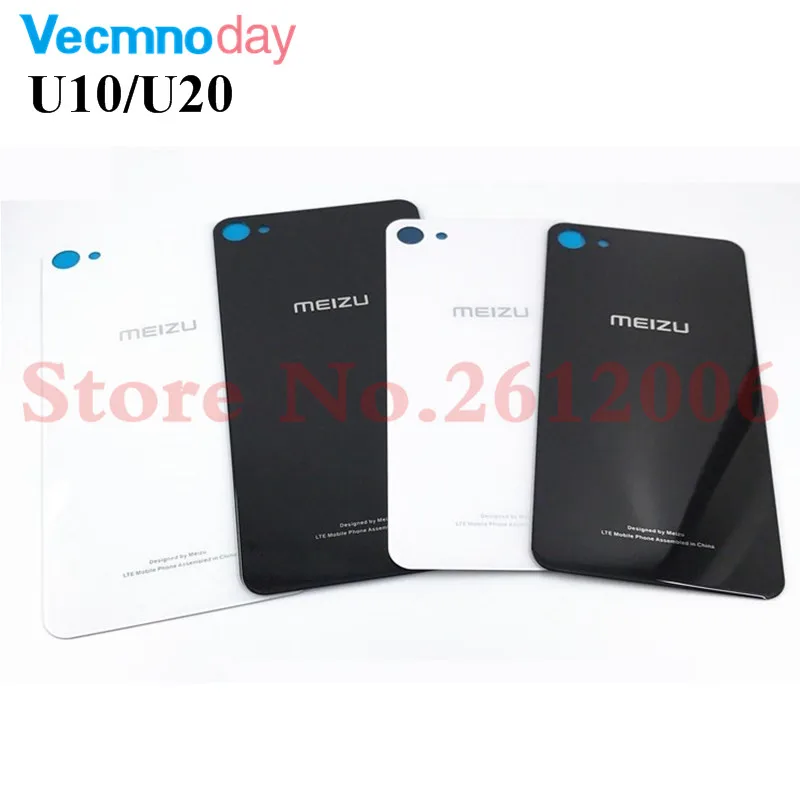 3D стеклянный задний корпус для MEIZU U10 U20, задняя крышка, чехол, батарея, задняя дверь с клейкой наклейкой, запасные части