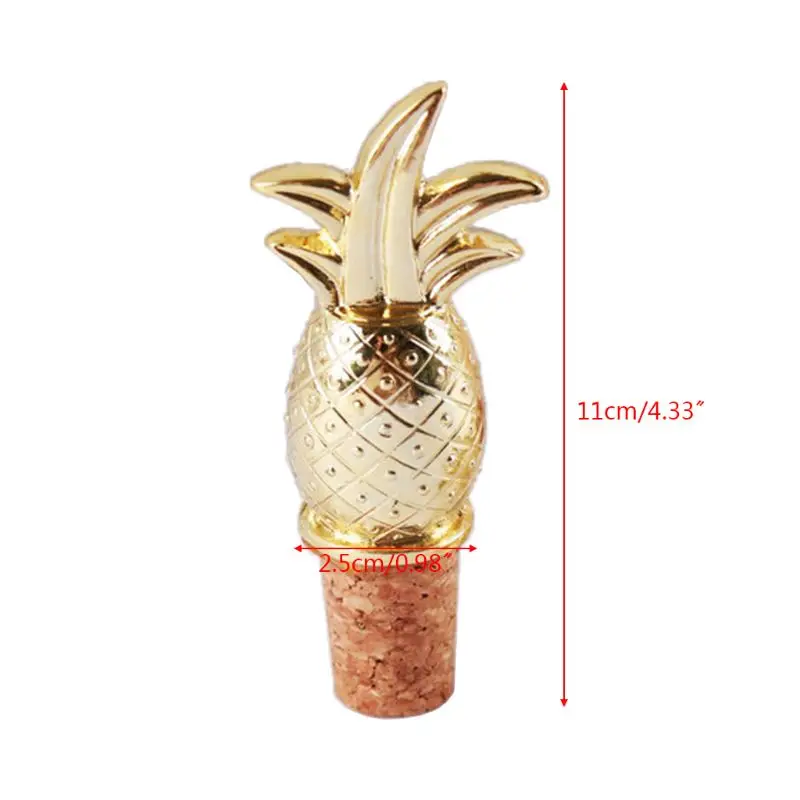 Creative Pineapple Champagne Red Wine Bottle Stopper Cork Plug Wedding Party Decorations Business Travel Souvenirs