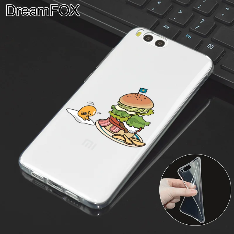 DREAMFOX L516 Cute Gudetama Lazy Egg Soft TPU Silicone Case Cover For Xiaomi Mi Note 2 3 4 5 6 8 SE M5 4C 4S 5C 5S 5X 6X A1 Plus |