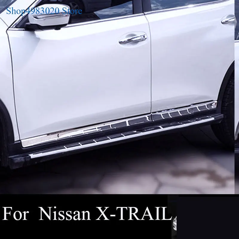 Для Nissan X-Trail X Trial Rogue T32 2014 2015 2016 2017 нержавеющая сталь защита корпуса боковой двери