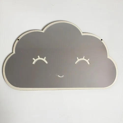 Smile cloud Домашний декор на стену зеркало для детской комнаты детское креативное Украшение настенное зеркало с кроликом - Цвет: Smile cloud