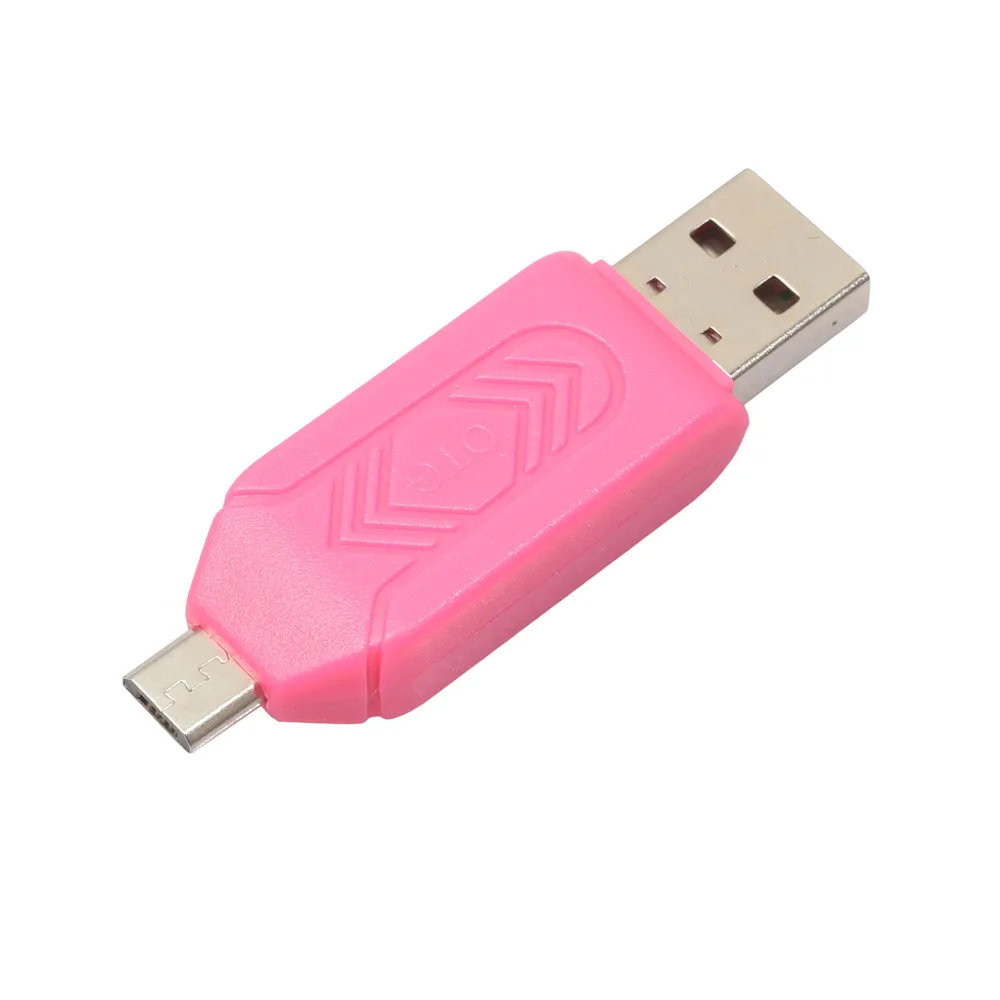 Высокое качество Новая мода кардридер мини USB 2 0 + OTG Micro SD/SDXC TF адаптер U диск