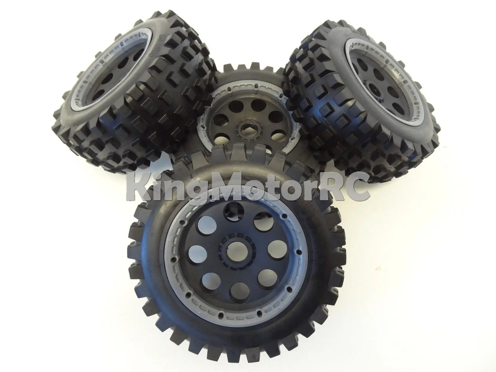 King мотор T1000 Knobby колеса набор из 4 шин диски подходят для HPI baha 5 T 5SC Rovan | Игрушки и
