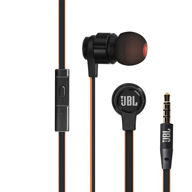 Проводная гарнитура JBL T180A наушники вкладыши с басами мобильный телефон