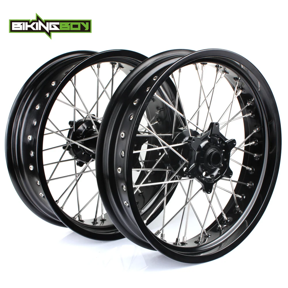 Колеса передние и задние колесные втулки BIKINGBOY 17 дюймов для KTM EXC-F 250 17-19 350 16-19 500 17-18