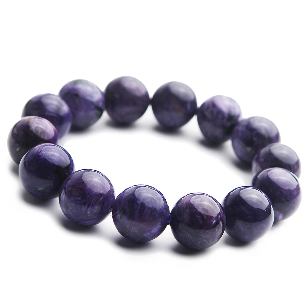 Высокое качество натуральный фиолетовый Charoite драгоценный камень женские