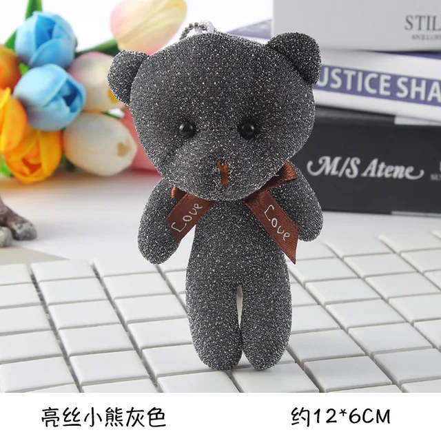 2019 Cloth Vintage Keychain Key Rings Fashion Pendant Teddy Bear Women Chain Cute Cartoon Car Bag Girls | Украшения и аксессуары