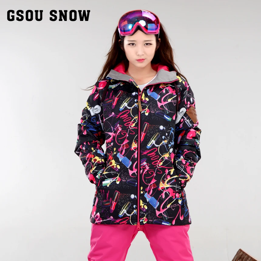 Gsou Snow single board ski suit female South Korean waterproof breathable wear resistant thermal jacket | Спорт и развлечения