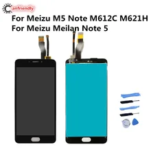 For Meizu M5 Note M612C M621H LCD Display+Touch Screen Replacement Digitizer Assembly Panel For Meizu Meilan Note 5 phone repair