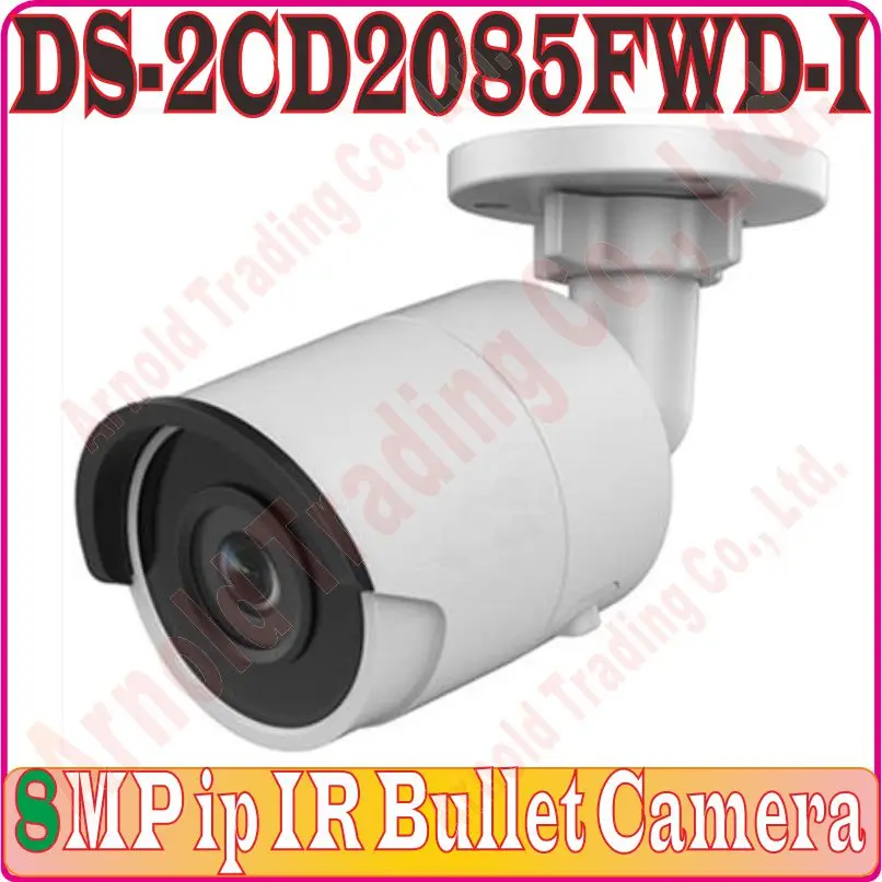 IP камера английской версии 8 Мп цилиндрическая безопасности с POE сетевая DS 2CD2085FWD I