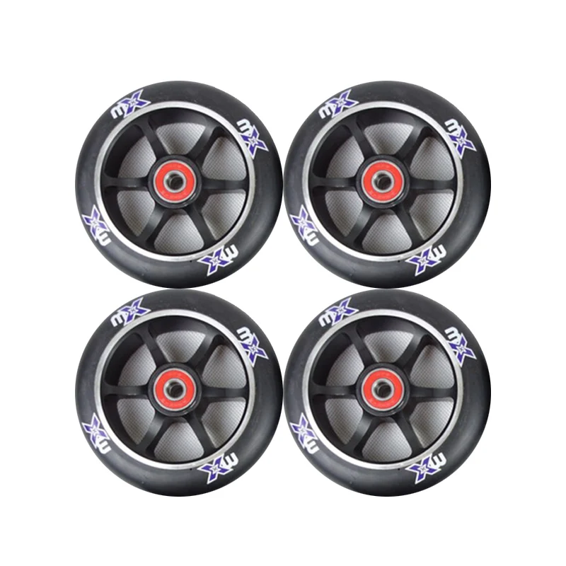 BSTFAMLY 2 шт/комплект 88A 100/110mm колеса скутера из алюминиевого сплава стальная втулка