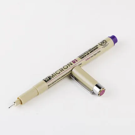 Purple 1Pc Набор ручек Sakura Pigma Micron 01 с тонкой линией 0,25 мм, 8 цветов на выбор, товары для рукоделия - Цвет: Purple 1Pc