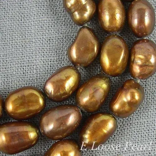 wholesale Baroque pearl Freshwater Pearl Potato light Brown Loose Beads 7.5-8.5mm 36pcs | Украшения и аксессуары