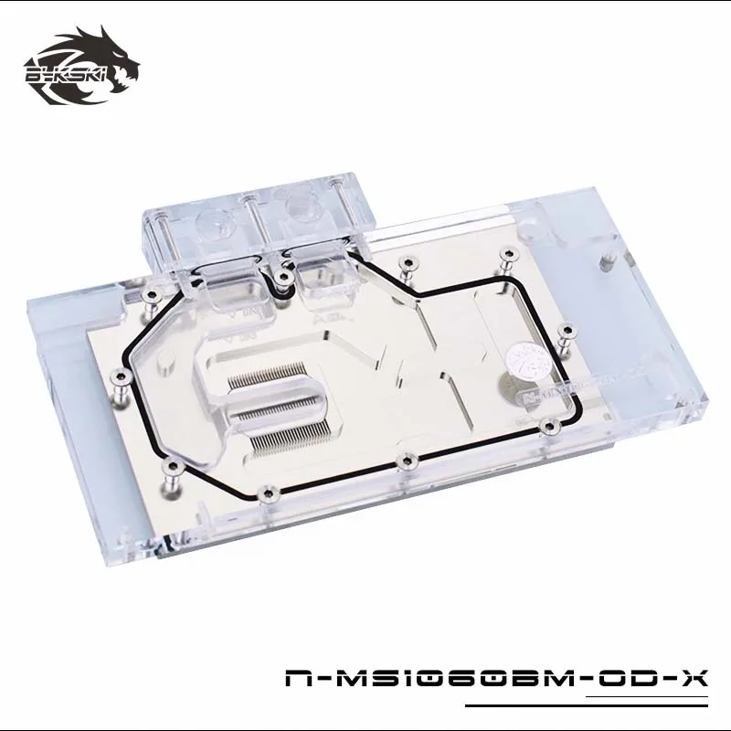 Водный блок Bykski N-ST1060HA-X GPU для MaxSun GTX1060 Big Mac видеокарта с полным покрытием Водяной