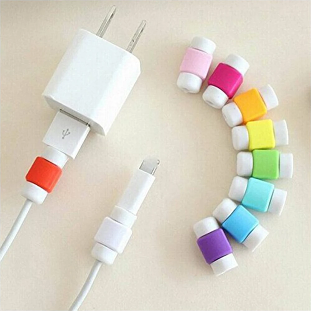 NYFundas 10 шт. кабель usb протектор зарядное устройство провод крышка шнура для Iphone XS MAX