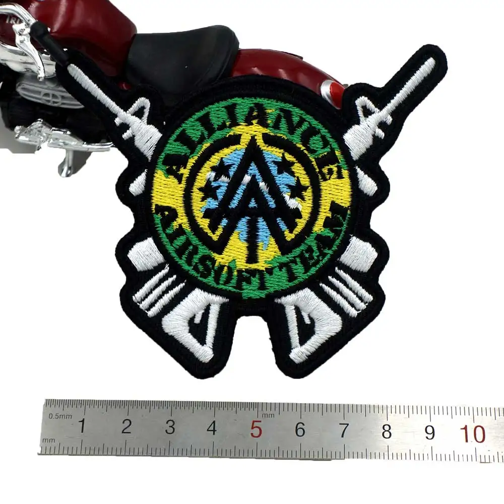 AIRSOFT TEAM ALLIANCE вышитая аппликация этикетка для шитья панк байкерское патчи одежды