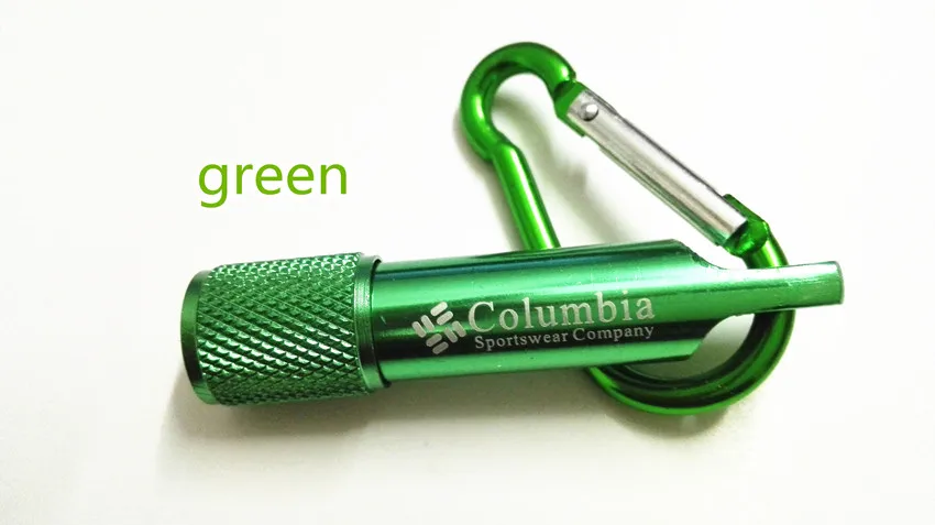Карабин, мини фонарик, яркий фонарик, светодиодный фонарик 20g#6026 - Цвет: Green