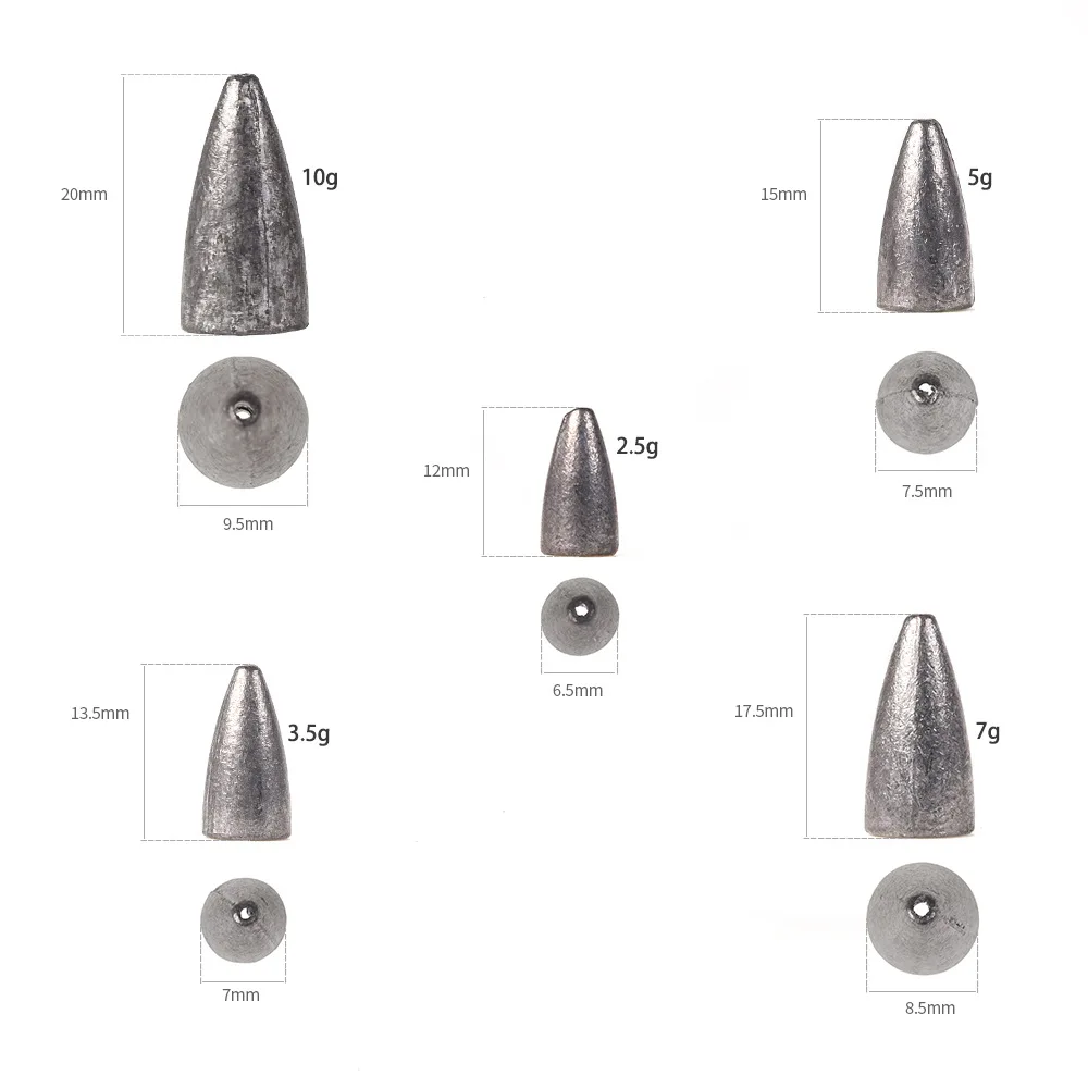 Горячая Распродажа LEO bullet lead bags Азиатский морской свинцовый слиток подвеска с