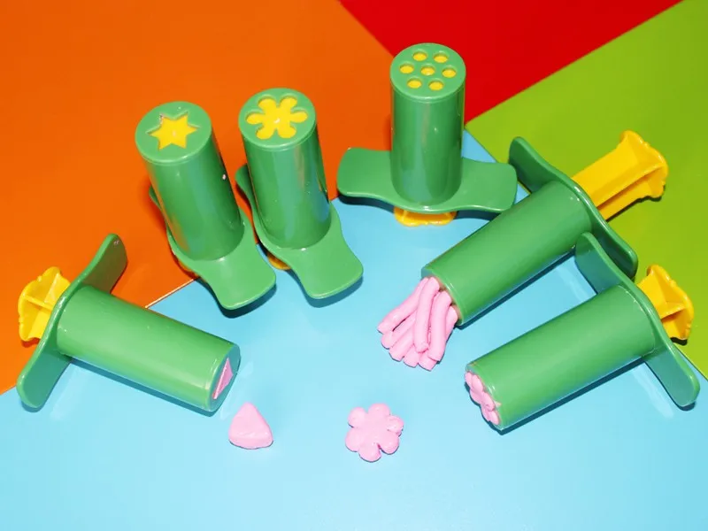 6 костюмов цветок/Лапша шприцы Playdough легкий Пластилин инструмент формы