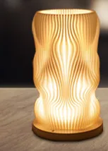 3D светодиодный ночной Светильник Usb зарядка декоративный светильник белый/теплый ночной Светильник PLA перезаряжаемый светильник для украшения спальни ночные лампы - Испускаемый цвет: changeable