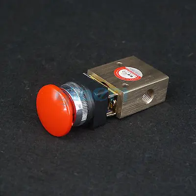 Пневматический Механический клапан JM-06A G1/4 &quot 2 позиции 3 направления красная
