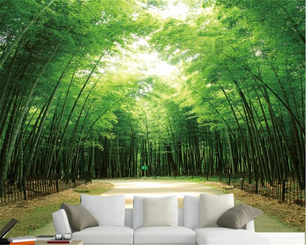 Beibehang пользовательские обои Гостиная Спальня росписи 3D обои стерео Красота Bamboo Fresco ТВ фоне стены papel де parede