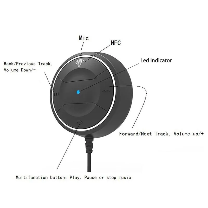 Digitalboy Bluetooth Hands-free мм 3 5 AUX приемник адаптер автомобильный комплект аудио Музыка с