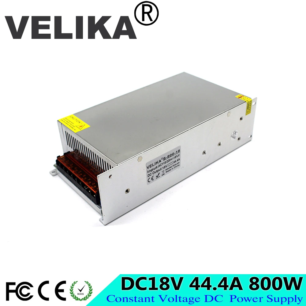 Универсальный dc18V 44.4A 800W Регулируемый переключатель питания Трансформатор 110 220V AC