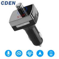 car mp3 bluetooth handsfree player wireless fm transmitter music player car kit support u disk dual usb charger for iphone cden