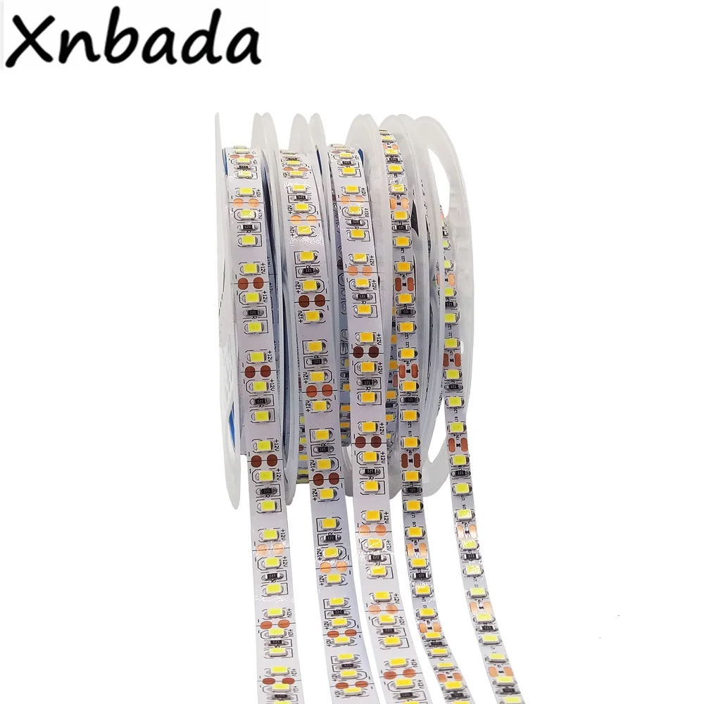 8 мм/5 мм узкая ширина DC12V/DC24V Светодиодная лента 2835 120led/m 5 метров белый PCB гибкий