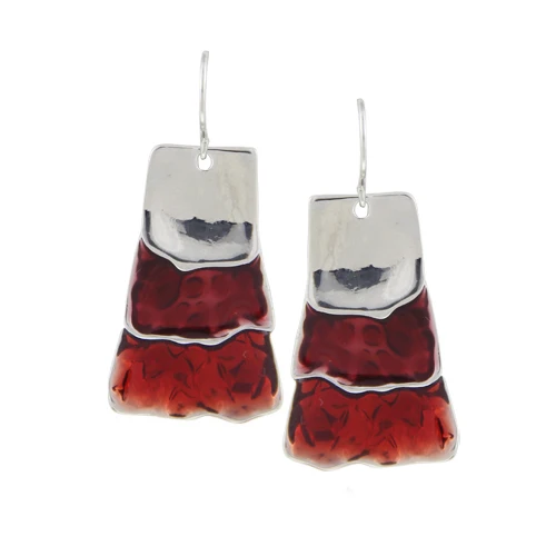 Женские серьги Shineland золотого и серебряного цвета с цветной эмалью 2020|long earrings|long