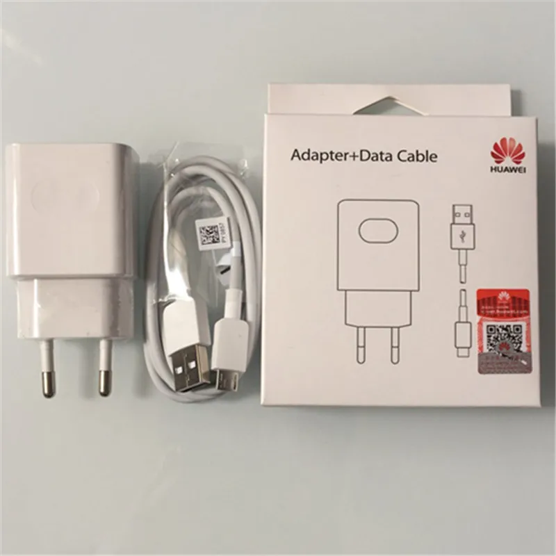 Оригинальное настенное быстрое зарядное устройство Huawei 5 В 2 А адаптер QC2.0 кабель