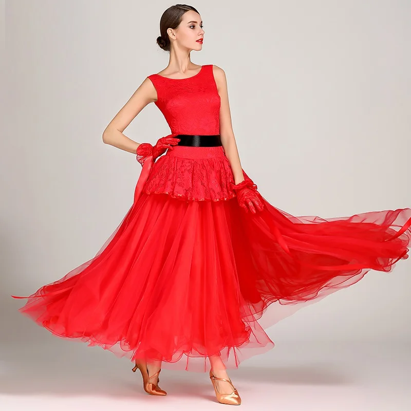 women ballroom waltz dress rumba standard smooth dance dresses Standard social dress Ballroom dance competition dress for woman