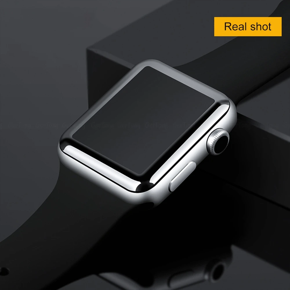 Защитное стекло для Apple Watch изогнутое закаленное 3D с полным покрытием 42 мм 38 серия