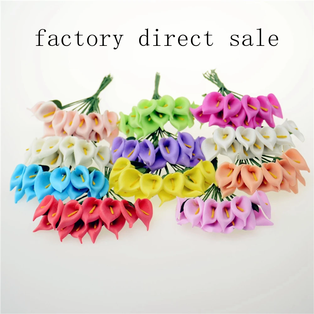 Мини букет ручной работы 12 шт. искусственный цветов из пены Подарочная коробка