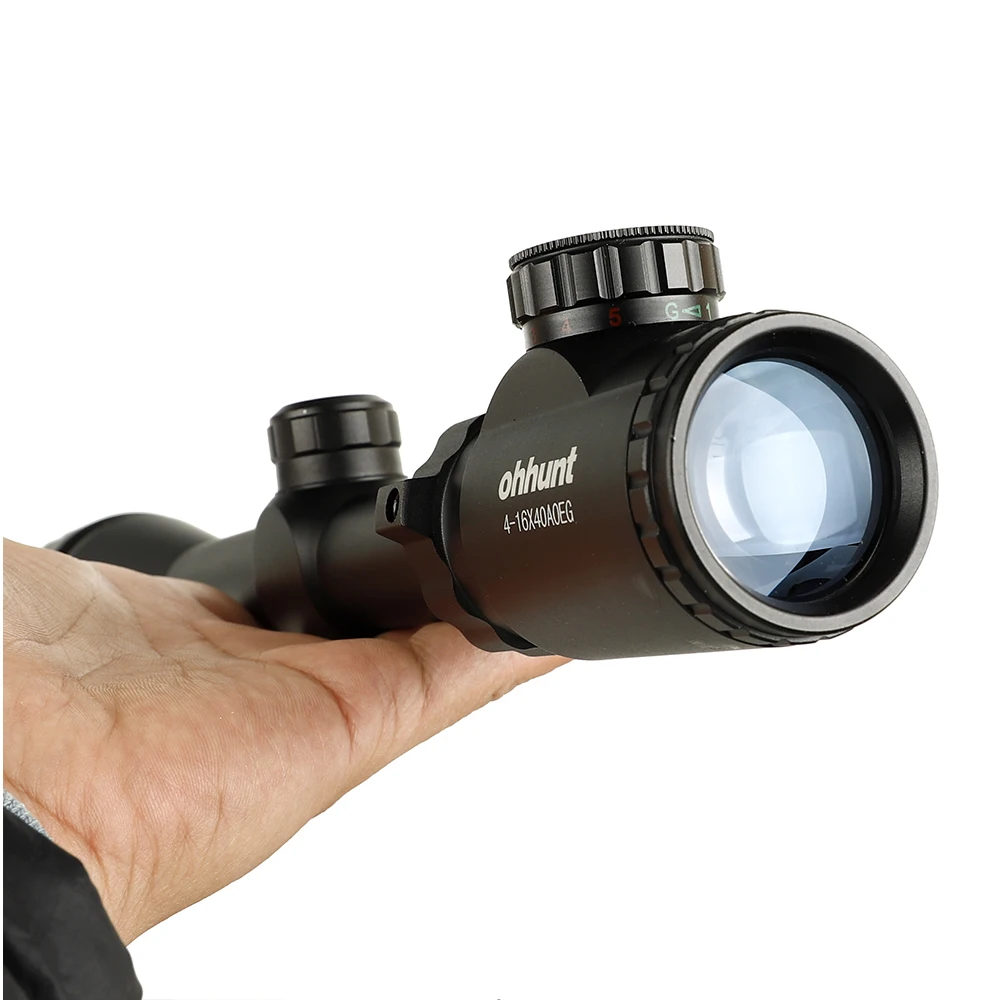 Ohhunt 4-16x40 AOEG охотничий оптический прицел Mil точка сетка Красная жадность с подсветкой 25,4 мм трубка тактический прицел