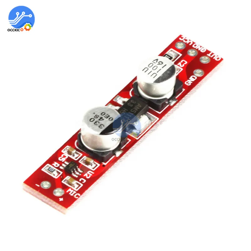 Плата усилителя MAX9812L для микрофона DC 3 6 V 12 аудио звуковой усилитель Arduino Сделай